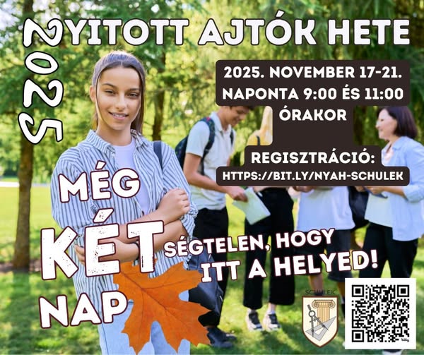 Nyitott ajtók hete 2 nap múlva