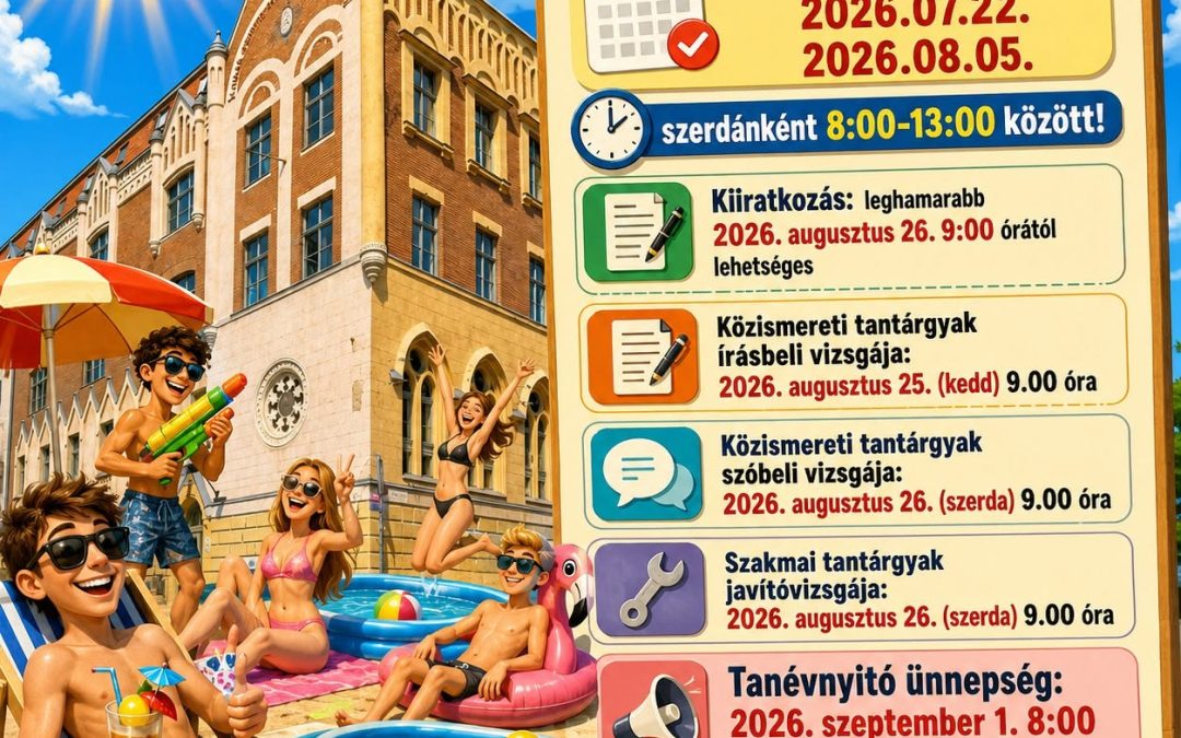Nyári ügyelet az iskolában